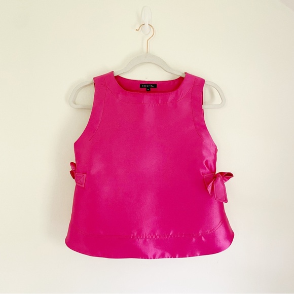 Soeur Tishka Structured Satin Shirt in Rose Size FR 34 - Picture 8 of 12